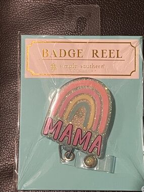 Simply Southern Mama Rainbow Retractable Badge Reel | NWT